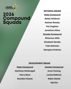 Archery Australia 2026 Compound Squads