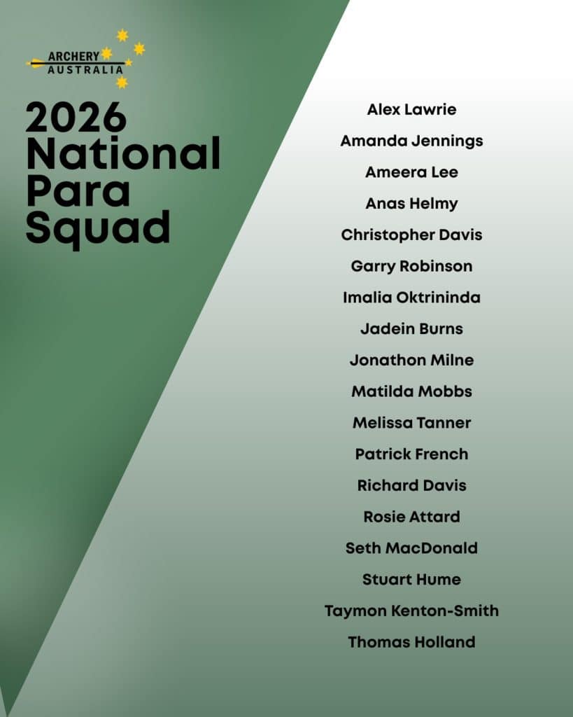 Archery Australia 2026 Para Squad
